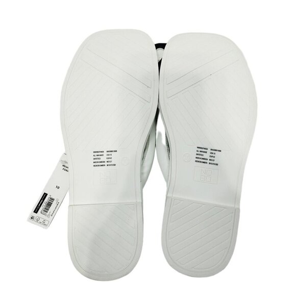 New No‎ Boundaries Women's Puffy Flip Flops White Size 9 - Picture 6 of 7